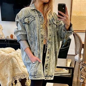 Oversized Grunge Denim Jacket